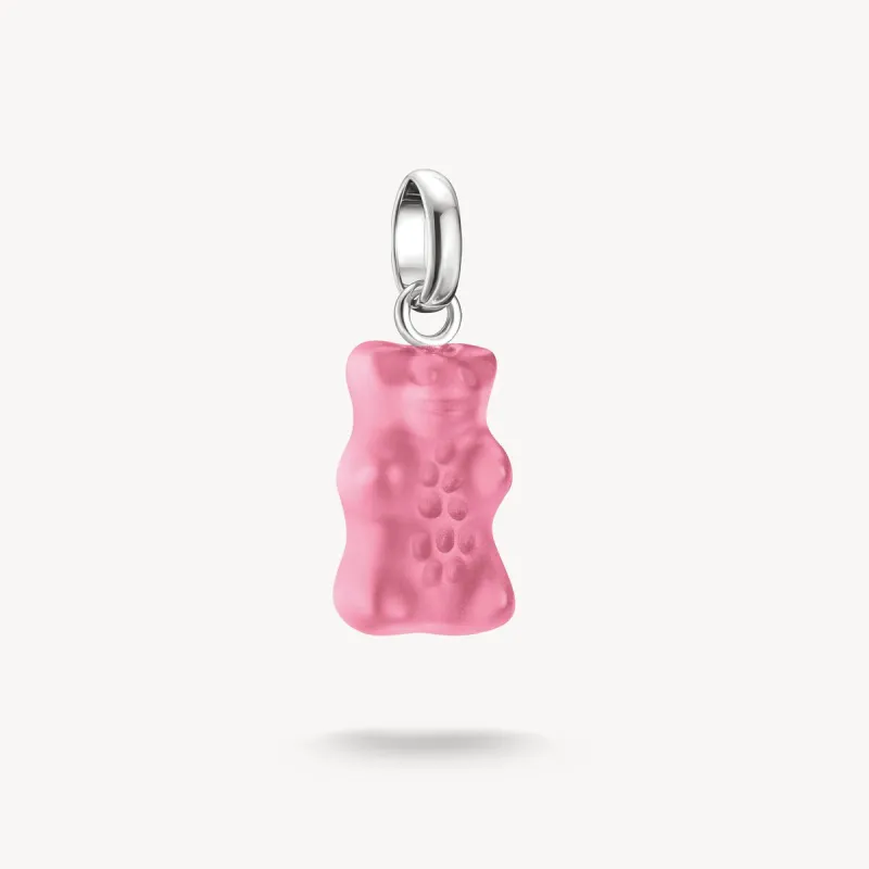 Thomas Sabo Sterling Silver Pink Haribo Bear Connect Charm made by Thomas Sabo