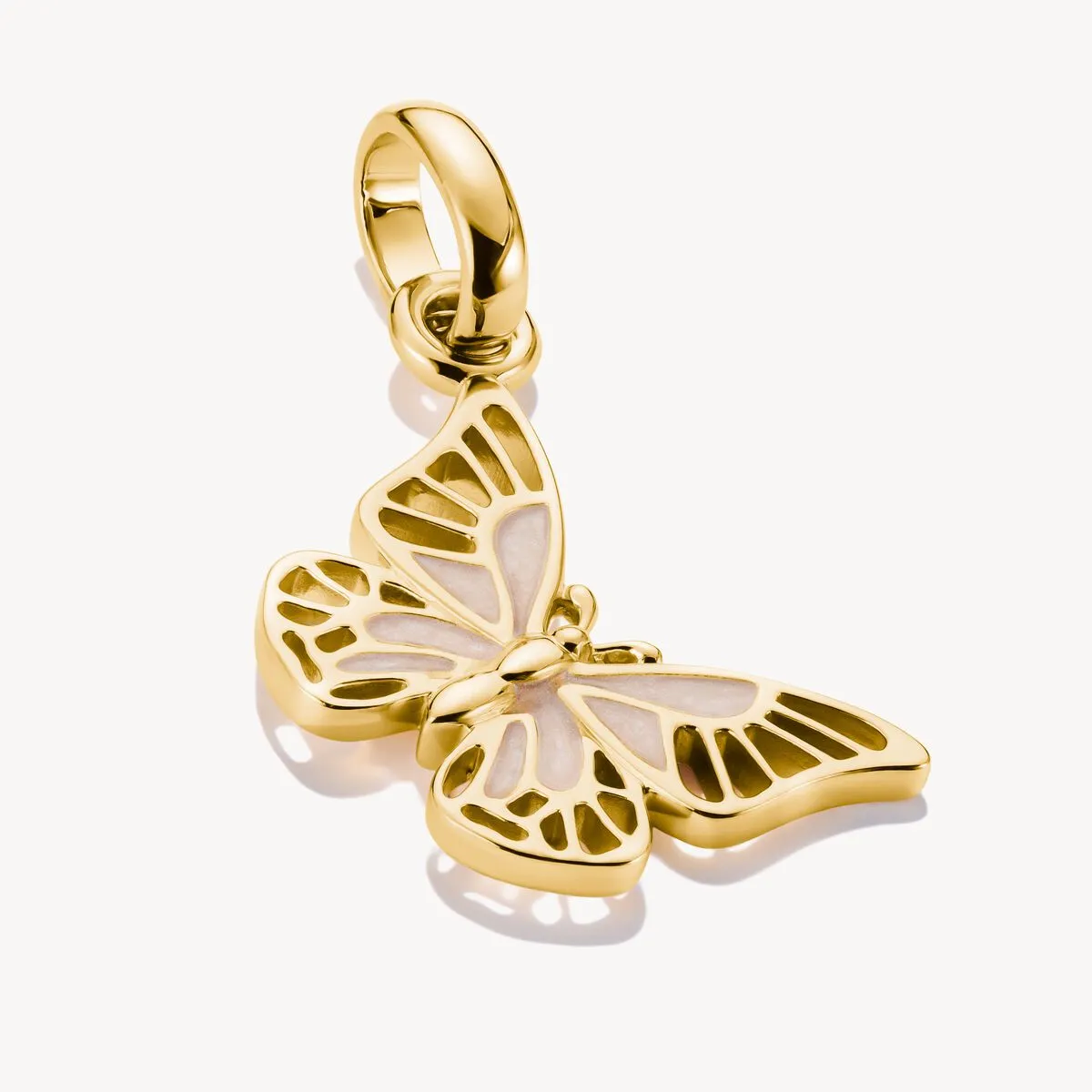 Thomas Sabo 18ct Gold Plated White Enamel Butterfly Connect Charm sold by C.W. Sellors product image thumbnail 2