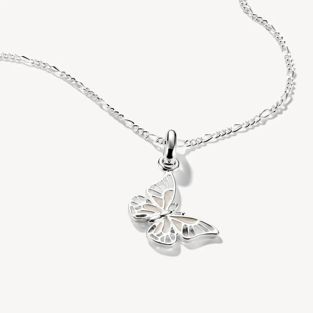 Thomas Sabo Sterling Silver and White Enamel Butterfly Connect Charm sold by C.W. Sellors product image thumbnail 2