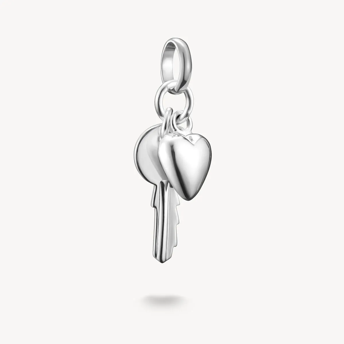 Thomas Sabo Sterling Silver Key With Heart Connect Charm sold by C.W. Sellors