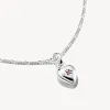 Thomas Sabo Sterling Silver Lab Grown Ruby Heart With Star Connect Charm sold by C.W. Sellors