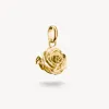 Thomas Sabo Gold Plated Rose Blossom Connect Charm sold by C.W. Sellors