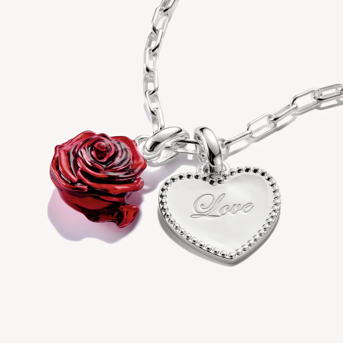 Thomas Sabo Sterling Silver Red Rose Blossom Connect Charm sold by C.W. Sellors product image thumbnail 2
