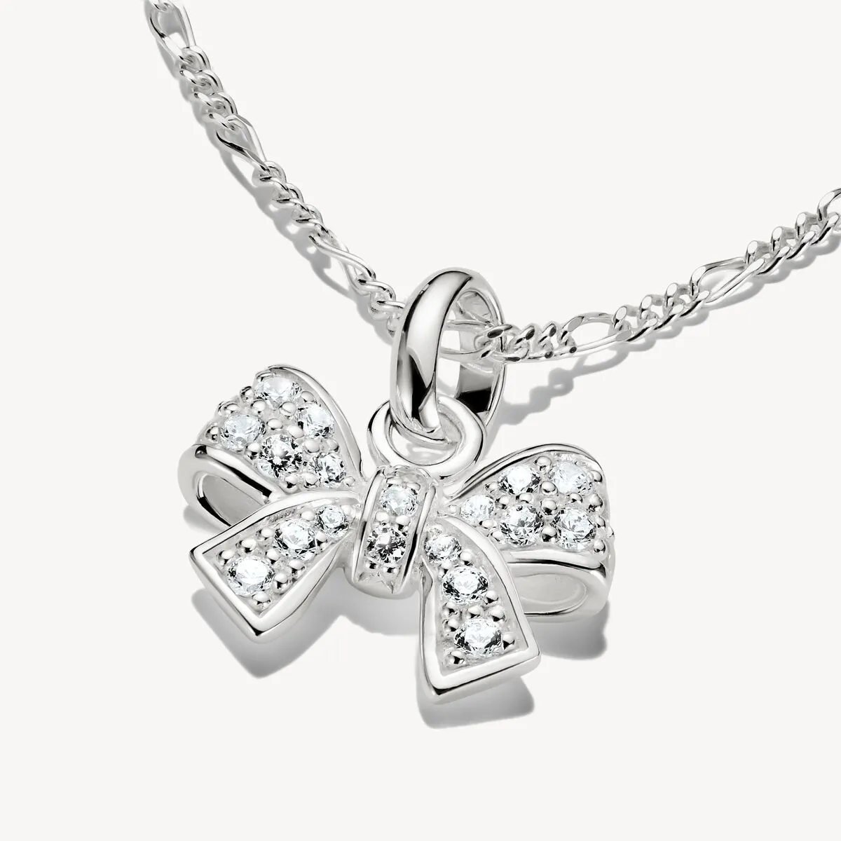Thomas Sabo Sterling Silver White Zirconia Bow Connect Charm sold by C.W. Sellors product image thumbnail 2