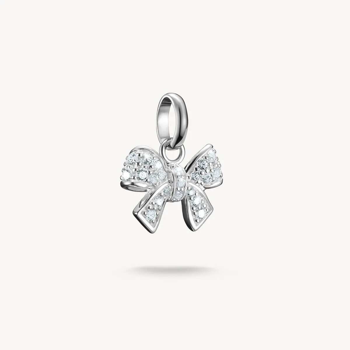 Thomas Sabo Sterling Silver White Zirconia Bow Connect Charm sold by C.W. Sellors