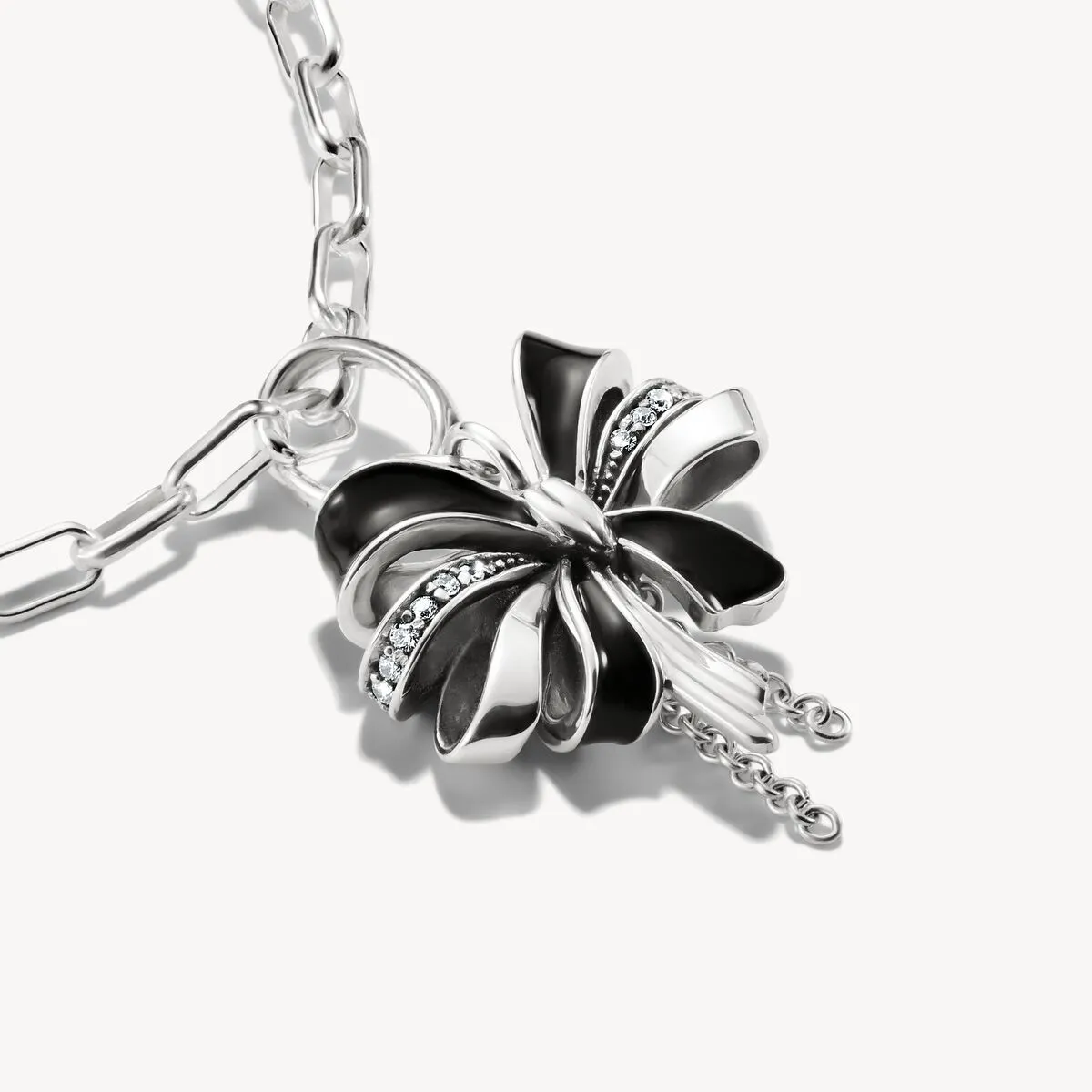 Thomas Sabo Sterling Silver Black Bow Connect Charm sold by C.W. Sellors product image thumbnail 2