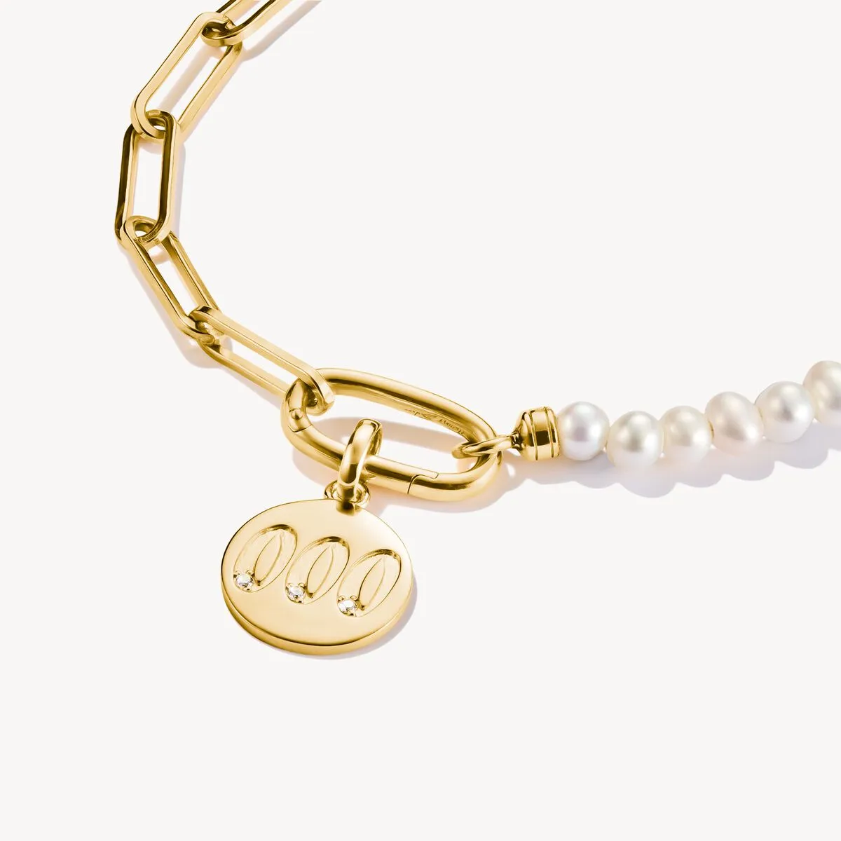 Thomas Sabo Gold Plated White Zirconia Angel Number '111' Connect Charm sold by C.W. Sellors product image thumbnail 2
