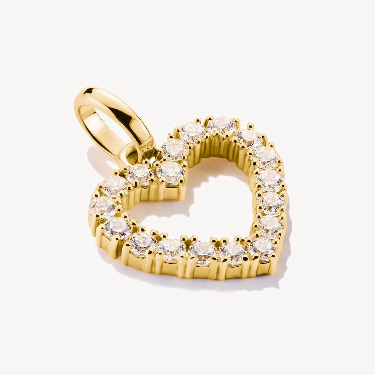 Thomas Sabo Gold Plated White Zirconia Heart Connect Charm sold by C.W. Sellors product image thumbnail 2