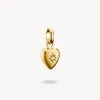 Thomas Sabo Gold Plated White Zirconia Heart With Star Connect Charm sold by C.W. Sellors