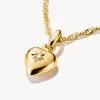 Thomas Sabo Gold Plated White Zirconia Heart With Star Connect Charm sold by C.W. Sellors