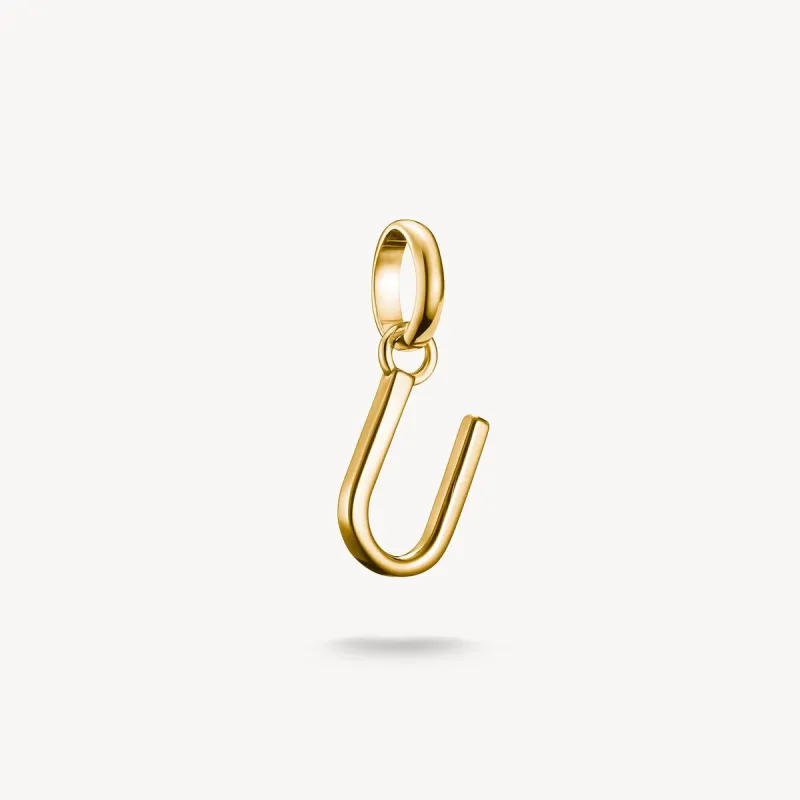 Thomas Sabo Gold Plated Letter U Connect Charm sold by C.W. Sellors