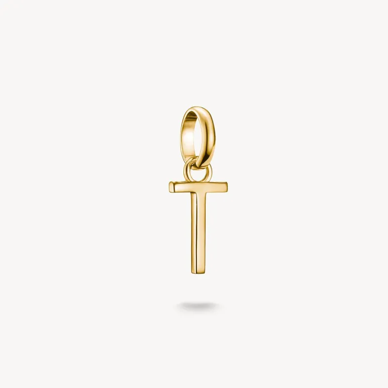 Thomas Sabo Gold Plated Letter T Connect Charm sold by C.W. Sellors