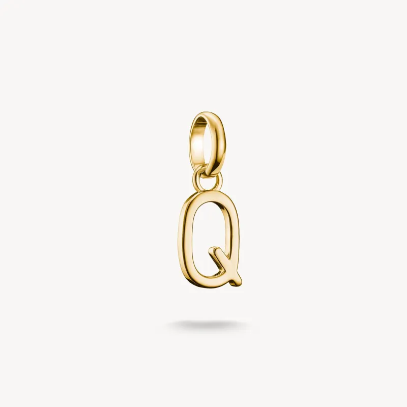 Thomas Sabo Gold Plated Letter Q Connect Charm sold by C.W. Sellors