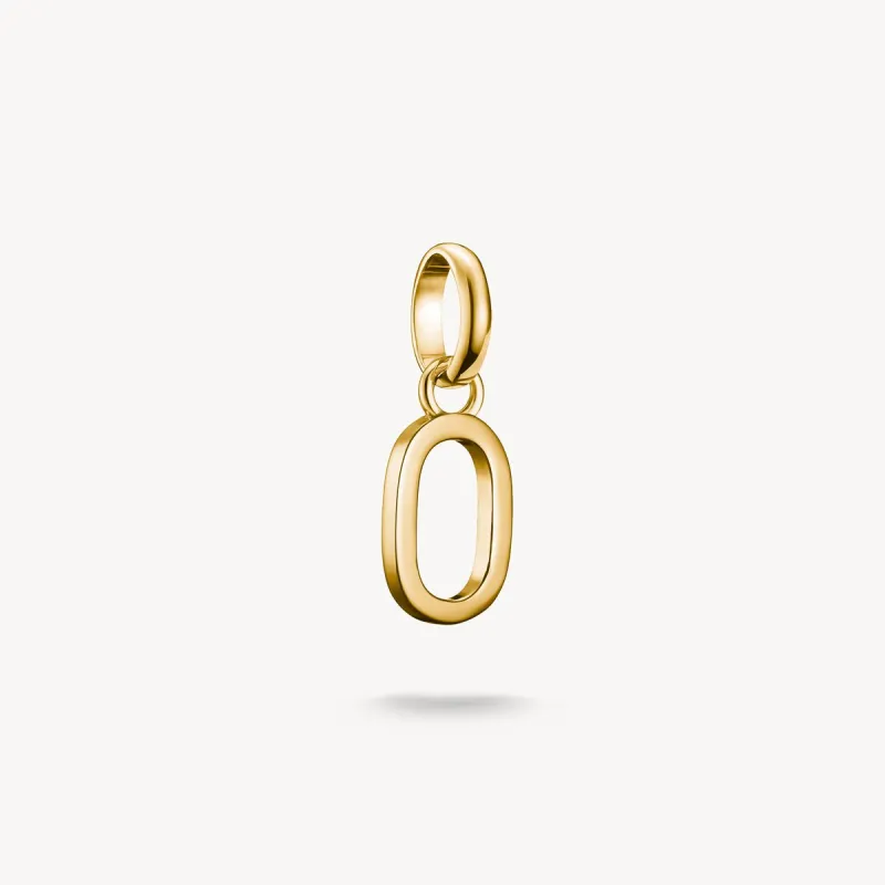 Thomas Sabo Gold Plated Letter O Connect Charm sold by C.W. Sellors
