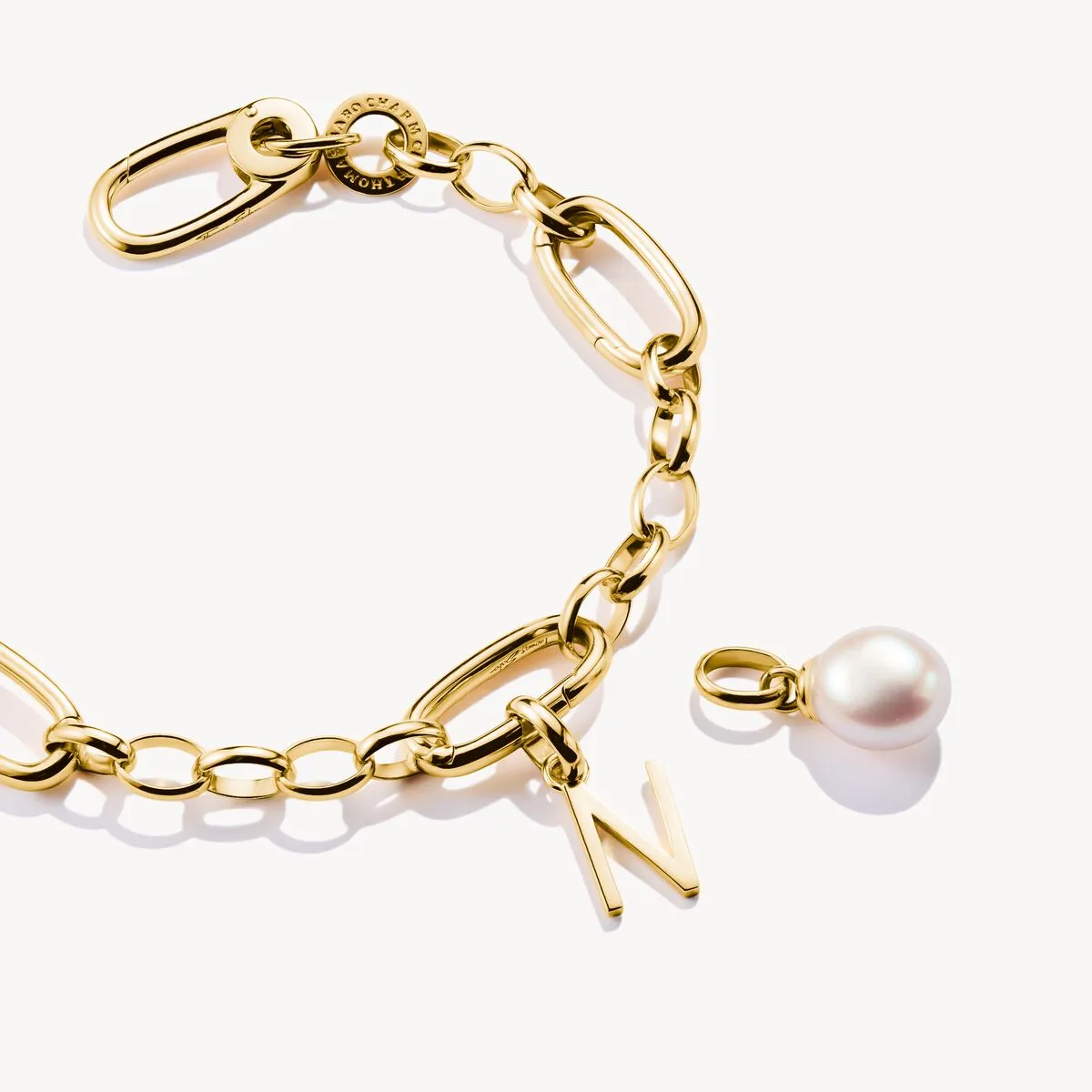 Thomas Sabo Gold Plated Letter N Connect Charm sold by C.W. Sellors product image thumbnail 2