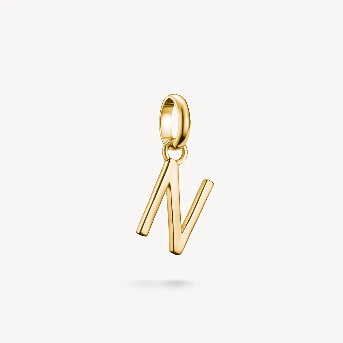 Thomas Sabo Gold Plated Letter N Connect Charm sold by C.W. Sellors