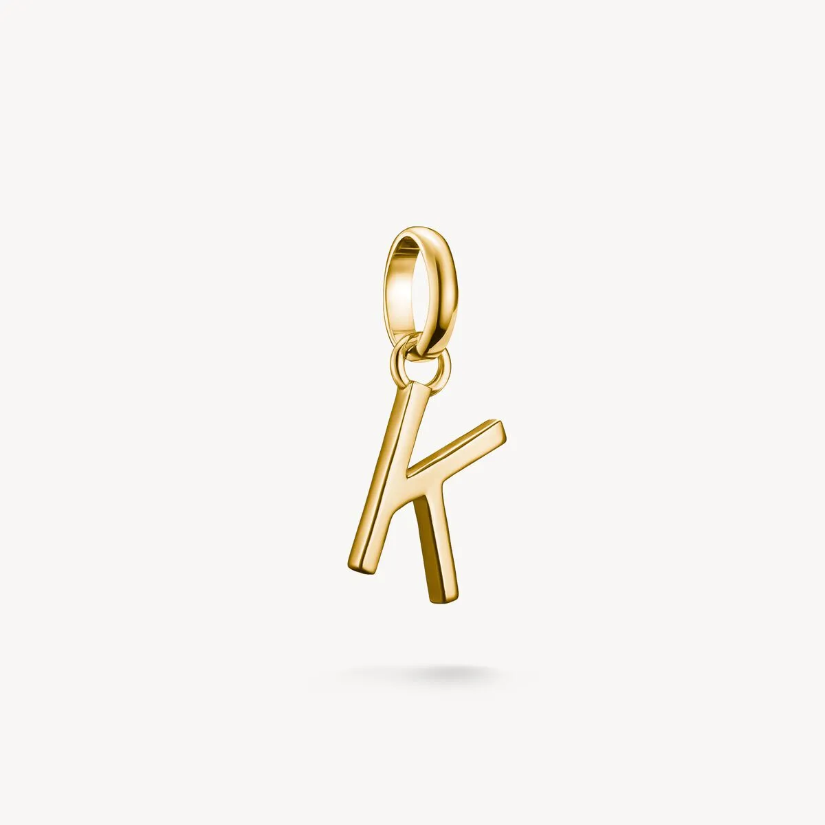 Thomas Sabo Gold Plated Letter K Connect Charm sold by C.W. Sellors