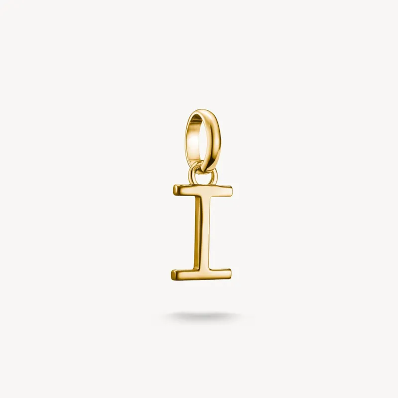 Thomas Sabo Gold Plated Letter I Connect Charm sold by C.W. Sellors