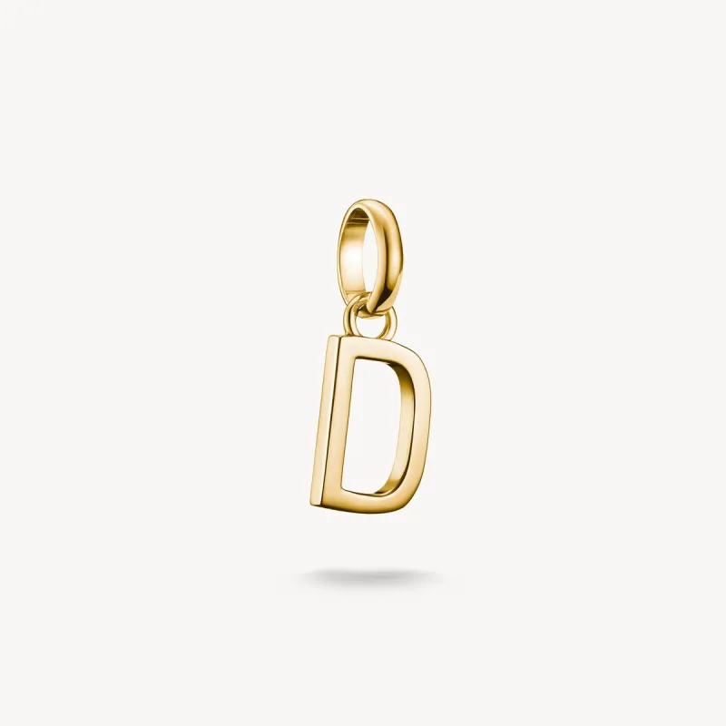 Thomas Sabo Gold Plated Letter D Connect Charm sold by C.W. Sellors