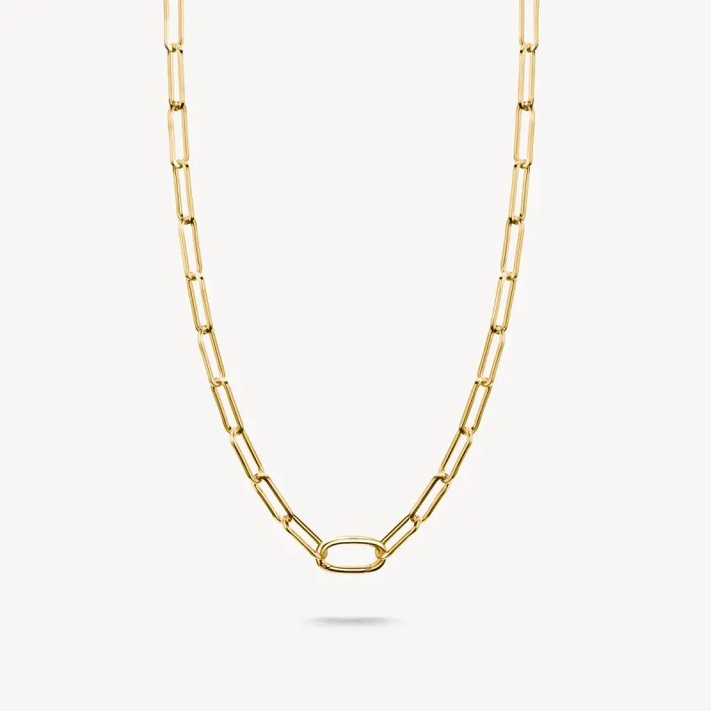 Thomas Sabo Gold Plated Paperclip Connect Link Necklace sold by C.W. Sellors
