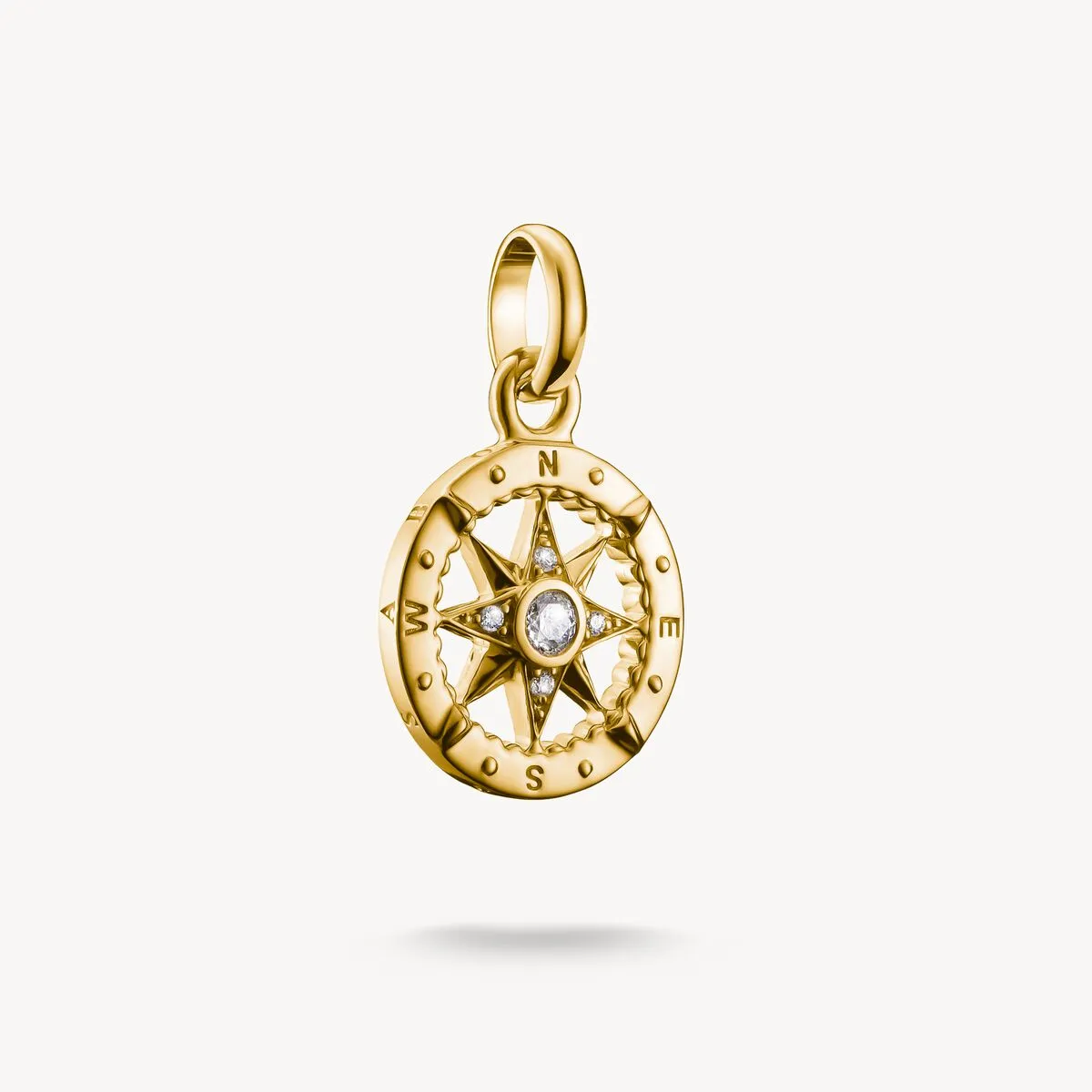 Thomas Sabo Gold Plated Compass Connect Charm sold by C.W. Sellors