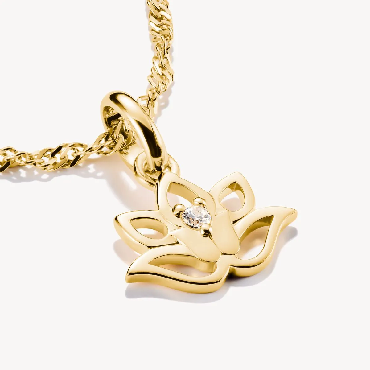 Thomas Sabo Gold Plated Lotus Flower Connect Charm sold by C.W. Sellors product image thumbnail 2