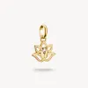 Thomas Sabo Gold Plated Lotus Flower Connect Charm sold by C.W. Sellors