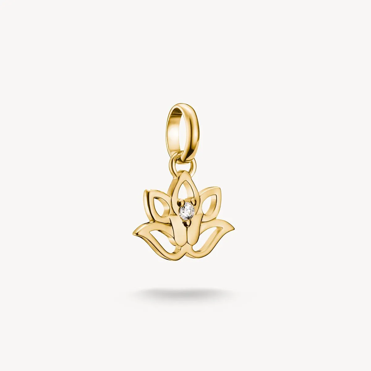 Thomas Sabo Gold Plated Lotus Flower Connect Charm sold by C.W. Sellors