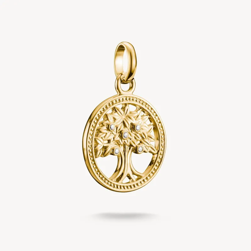 Thomas Sabo Gold Plated Tree of Life Connect Charm sold by C.W. Sellors