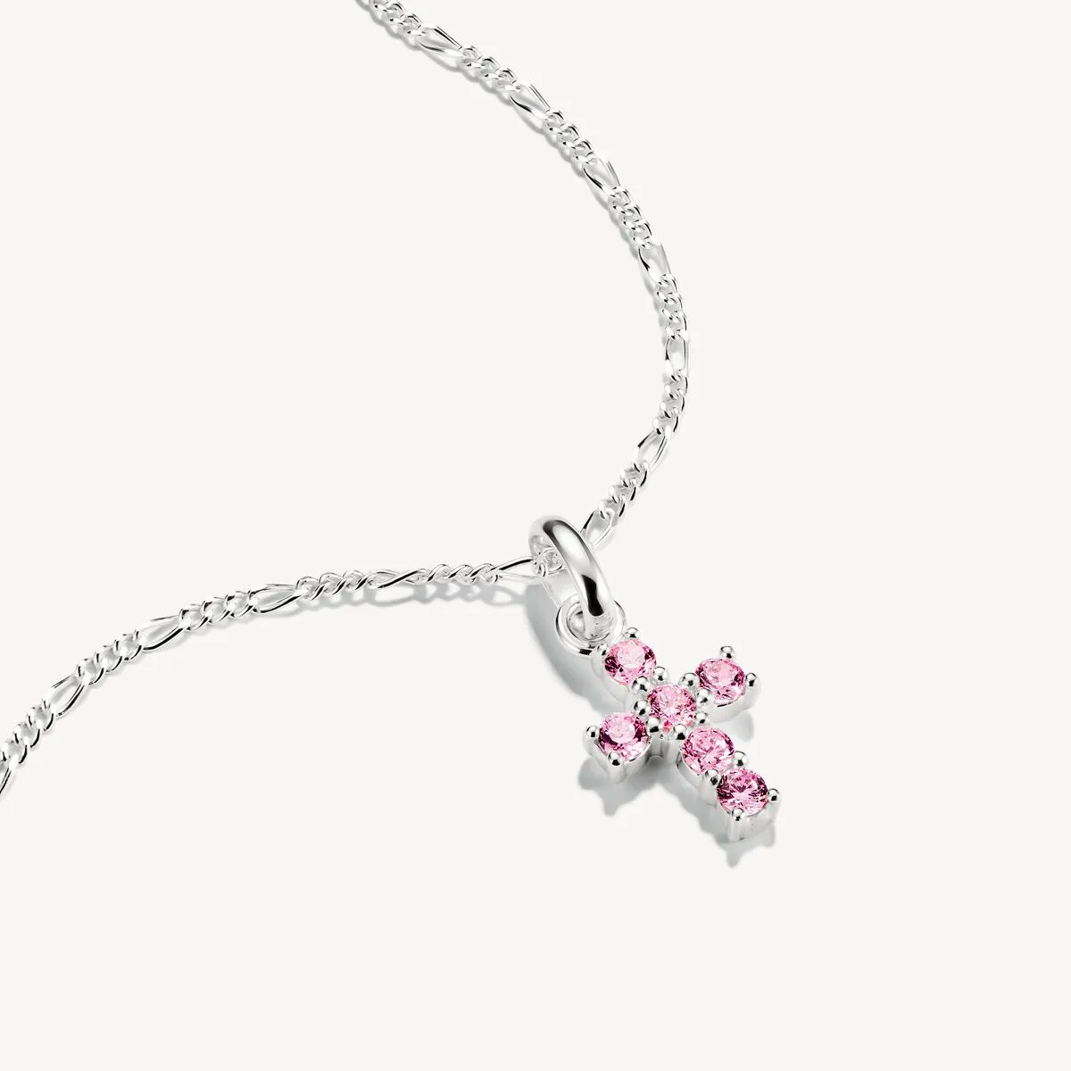 Thomas Sabo Sterling Silver Pink Zirconia Cross Connect Charm sold by C.W. Sellors product image thumbnail 2