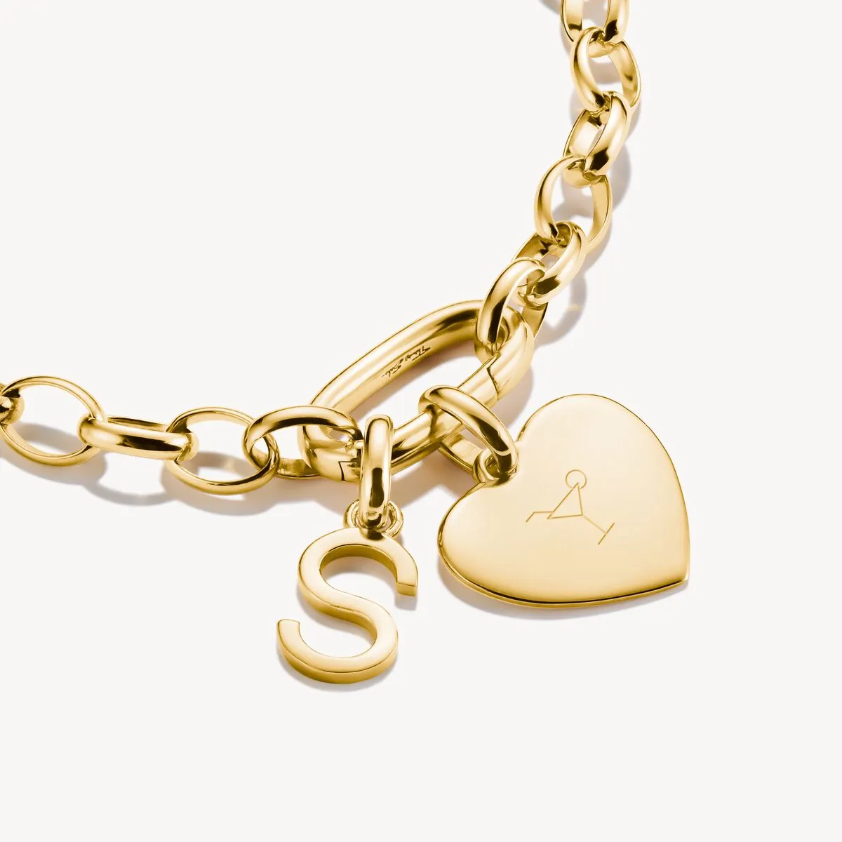 Thomas Sabo Gold Plated Heart Connect Charm sold by C.W. Sellors product image thumbnail 2
