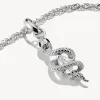 Thomas Sabo Sterling Silver White Zirconia Snake Connect Charm sold by C.W. Sellors