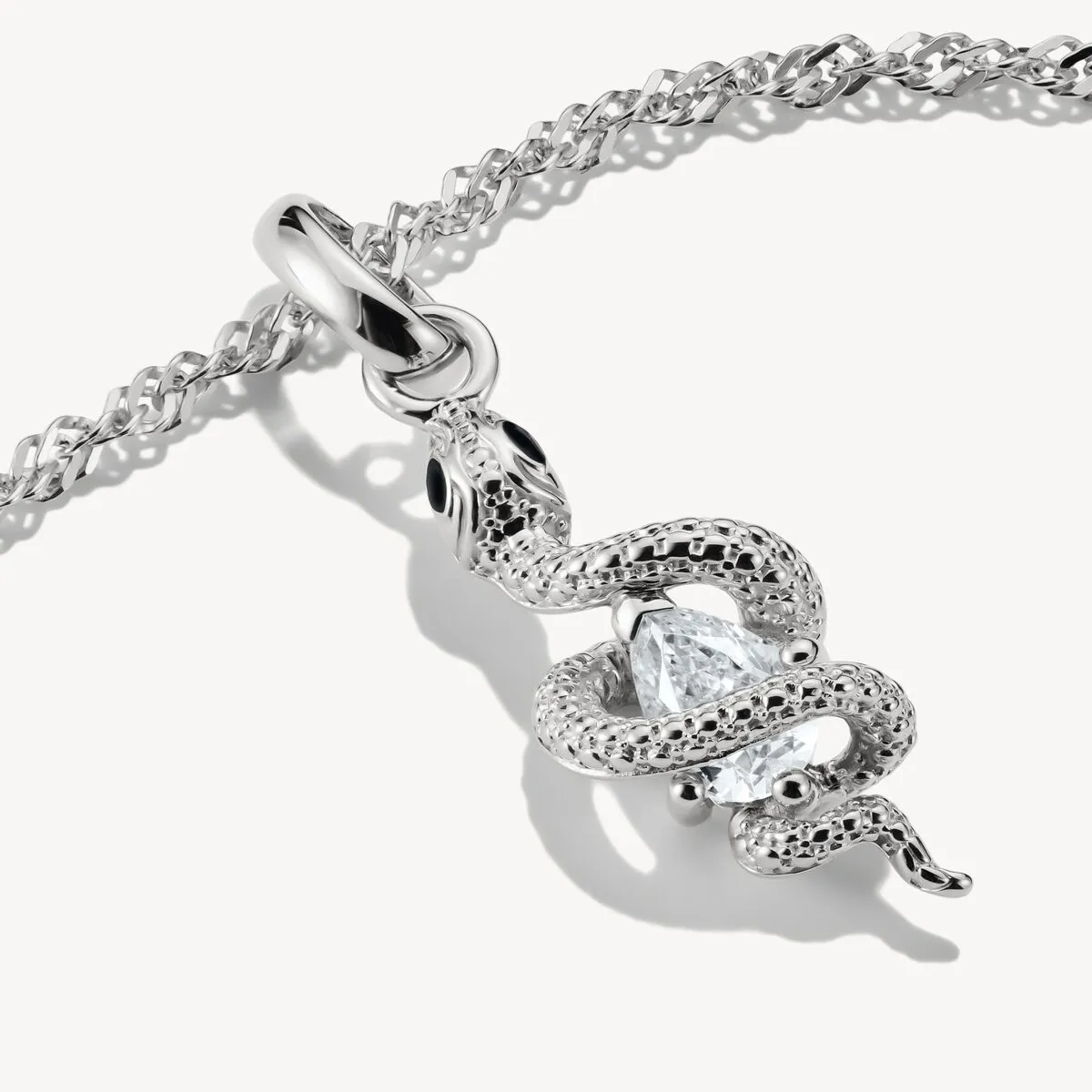 Thomas Sabo Sterling Silver White Zirconia Snake Connect Charm sold by C.W. Sellors product image thumbnail 2