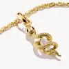 Thomas Sabo Gold Plated White Zirconia Snake Connect Charm sold by C.W. Sellors