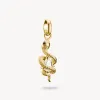 Thomas Sabo Gold Plated White Zirconia Snake Connect Charm sold by C.W. Sellors