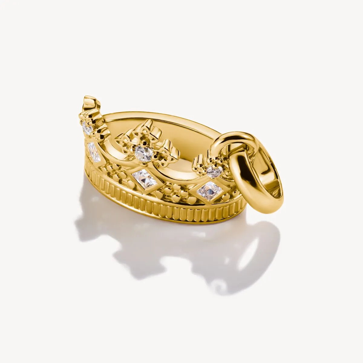 Thomas Sabo Gold Plated White Zirconia Crown Connect Charm sold by C.W. Sellors product image thumbnail 2