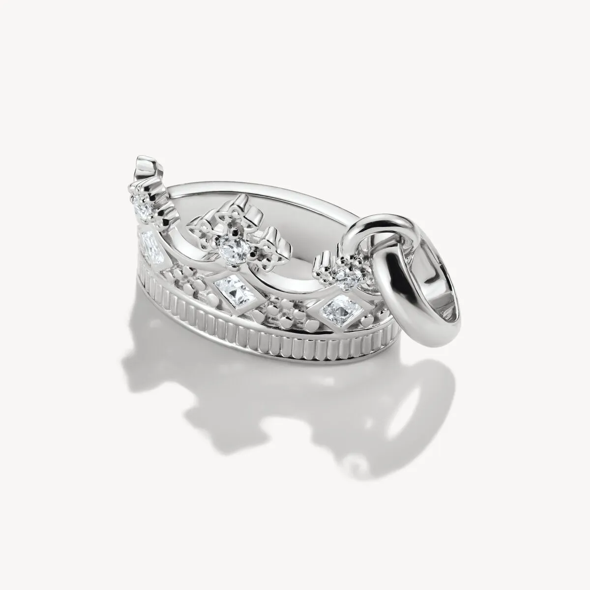 Thomas Sabo Sterling Silver White Zirconia Crown Connect Charm sold by C.W. Sellors product image thumbnail 2