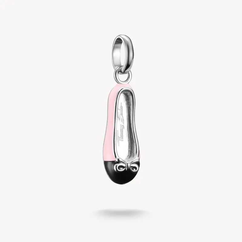 Thomas Sabo Sterling Silver Pink Ballerina Connect Charm sold by C.W. Sellors