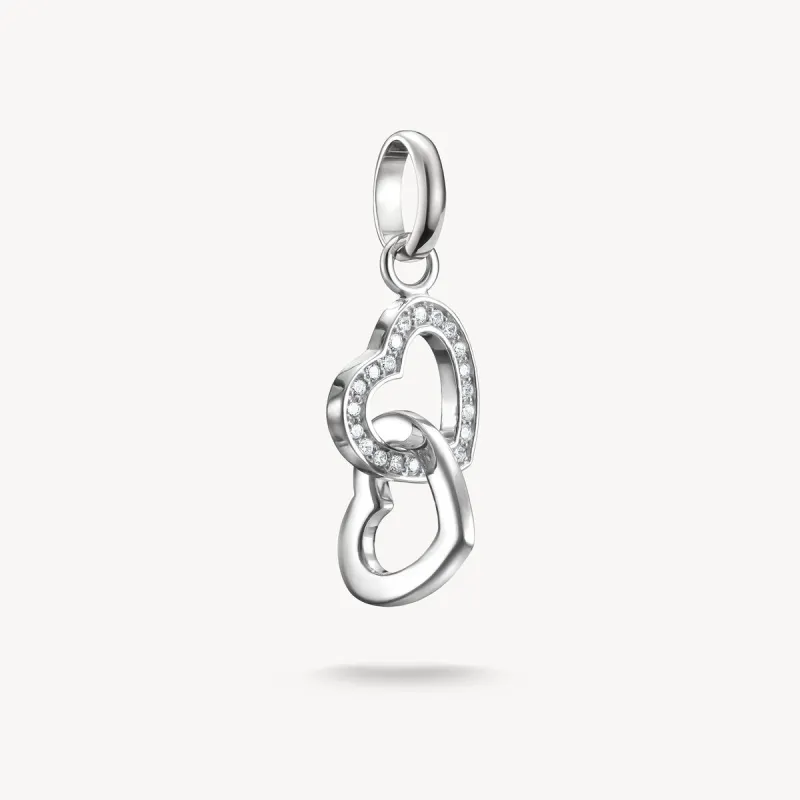 Thomas Sabo Sterling Silver Intertwined Hearts Connect Charm sold by C.W. Sellors