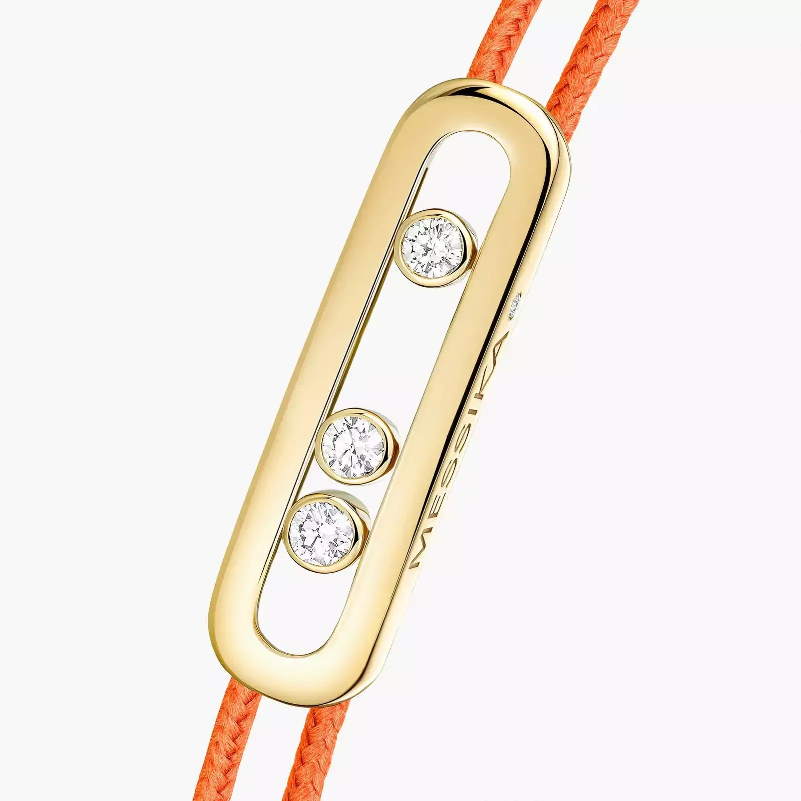 Messika Care(s) 18ct Yellow Gold & Diamond Orange Cord Bracelet sold by C.W. Sellors product image thumbnail 3