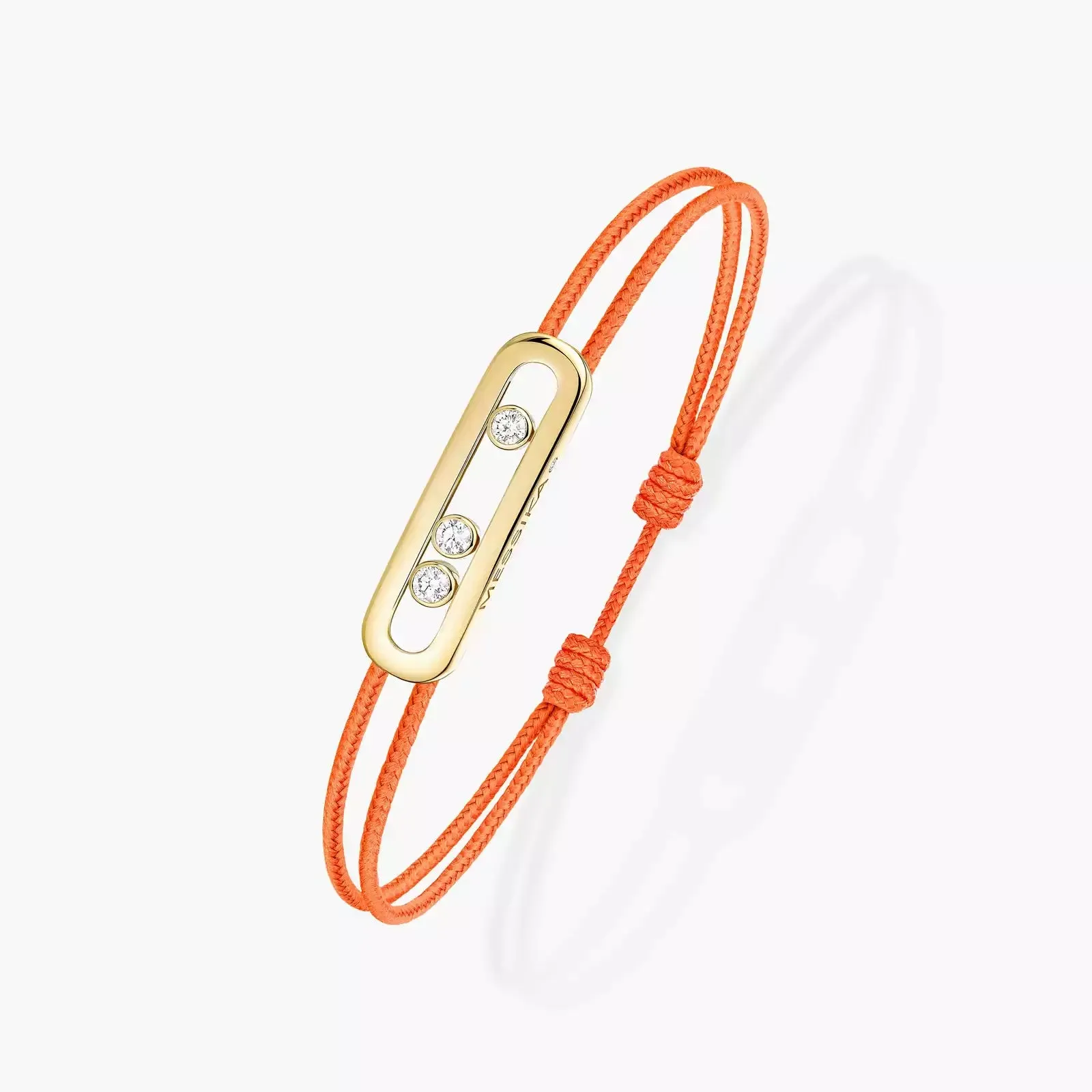 Messika Care(s) 18ct Yellow Gold & Diamond Orange Cord Bracelet sold by C.W. Sellors product image thumbnail 2