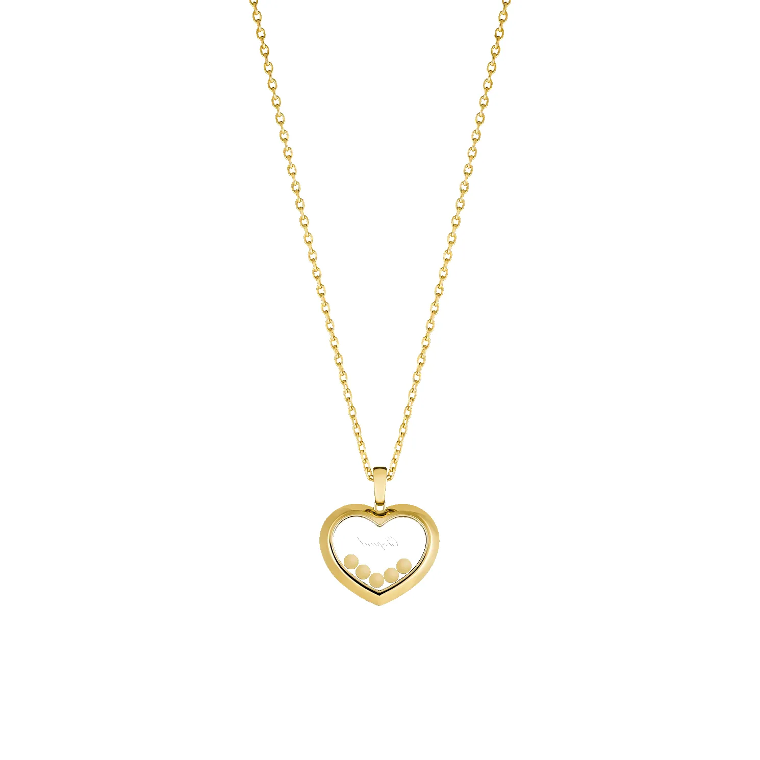 Chopard Happy Diamonds Icons 18ct Yellow Gold 0.25ct Diamond Heart Pendant sold by C.W. Sellors product image thumbnail 4