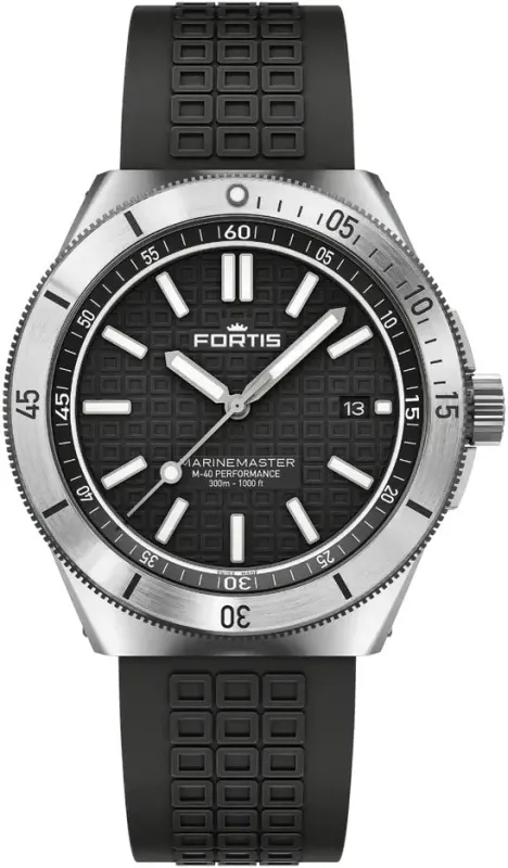 Fortis Marinemaster M-40 Gravity Black Watch sold by C.W. Sellors