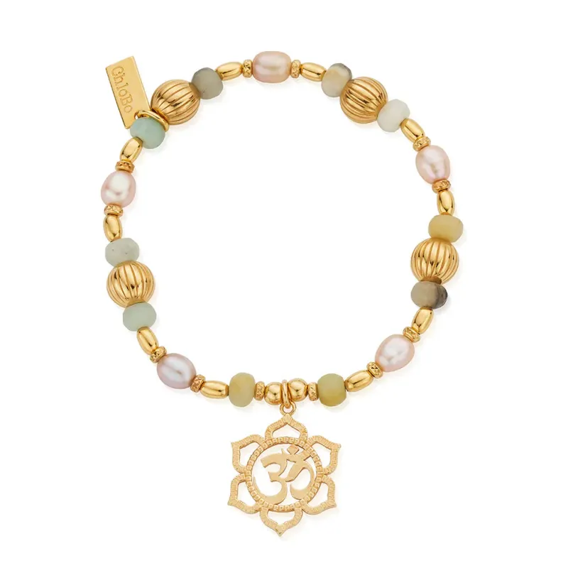 ChloBo Gold Plated Divine Lotus Bracelet sold by C.W. Sellors