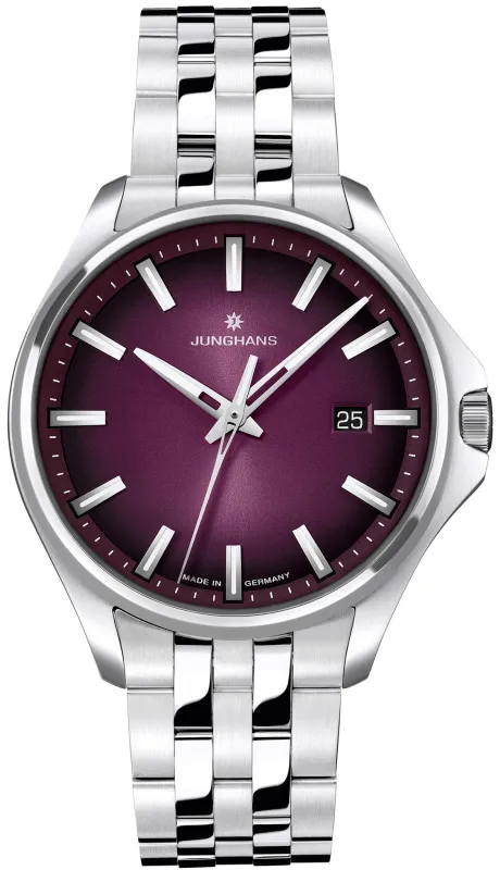 Junghans Meister S 35mm Quartz Purple Watch made by C.W. Sellors