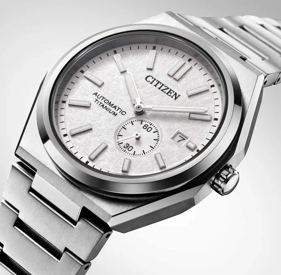 Citizen Super Titanium Zenshin Automatic Textured White Watch sold by C.W. Sellors product image thumbnail 4