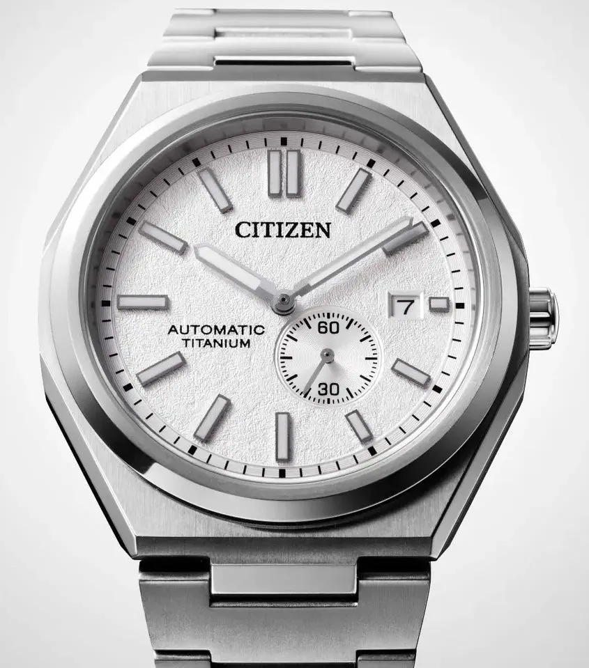 Citizen Super Titanium Zenshin Automatic Textured White Watch sold by C.W. Sellors product image thumbnail 3