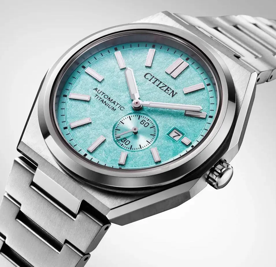 Citizen Super Titanium Zenshin Automatic Textured Blue Watch sold by C.W. Sellors product image thumbnail 4