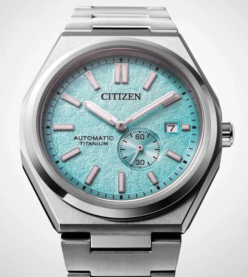 Citizen Super Titanium Zenshin Automatic Textured Blue Watch sold by C.W. Sellors product image thumbnail 3