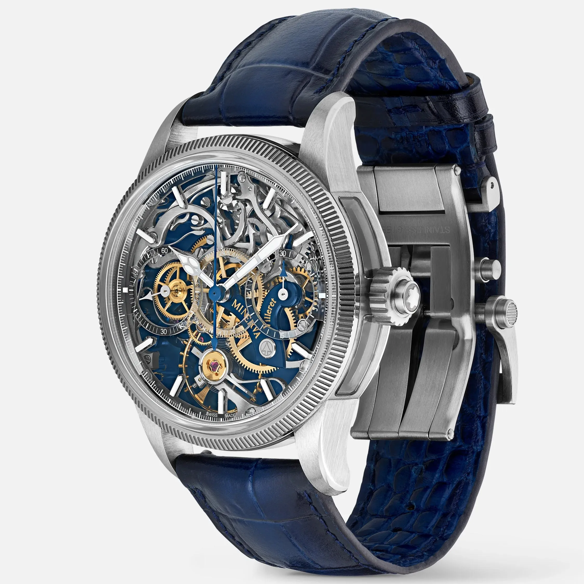 Montblanc 1858 The Unveiled Minerva Chronograph Limited Edition Watch sold by C.W. Sellors product image thumbnail 3